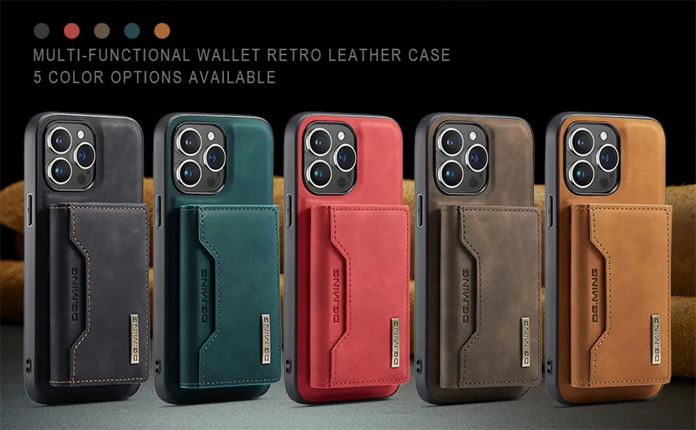 2 In 1 Detachable Magnetic Leather Case for iPhone 16 15 Pro Max 14 13 12 11 XS 7 8 Plus SE2020 Wallet Cover Cards Holder Pocket