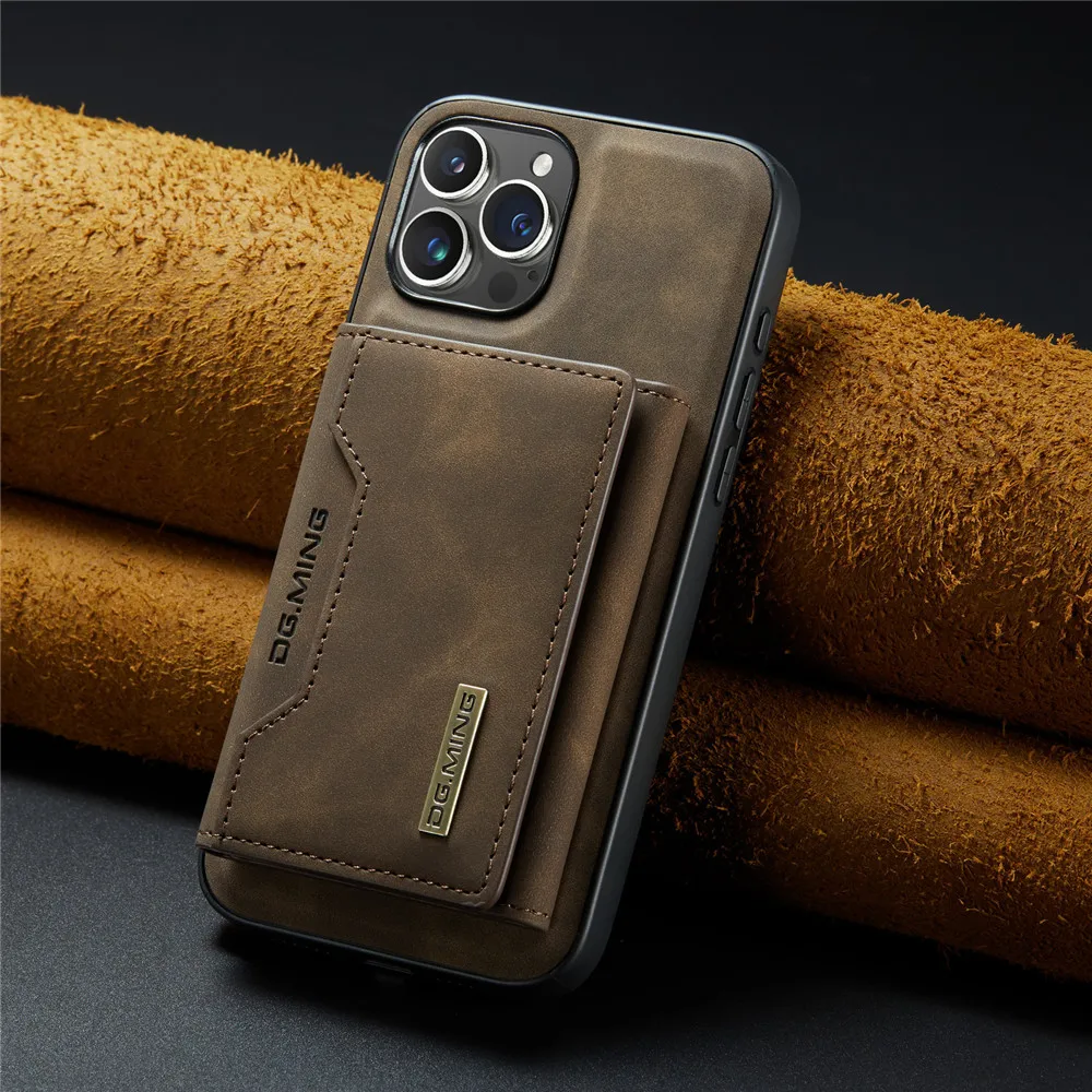 2 In 1 Detachable Magnetic Leather Case for iPhone 16 15 Pro Max 14 13 12 11 XS 7 8 Plus SE2020 Wallet Cover Cards Holder Pocket